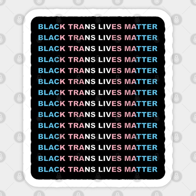 Black Trans Lives Matter Sticker by Pridish